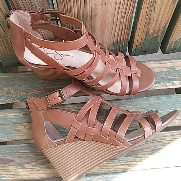 Jessica Simpson Shoes - 5/$25 Jessica Simpson Strappy Leather Sandals
